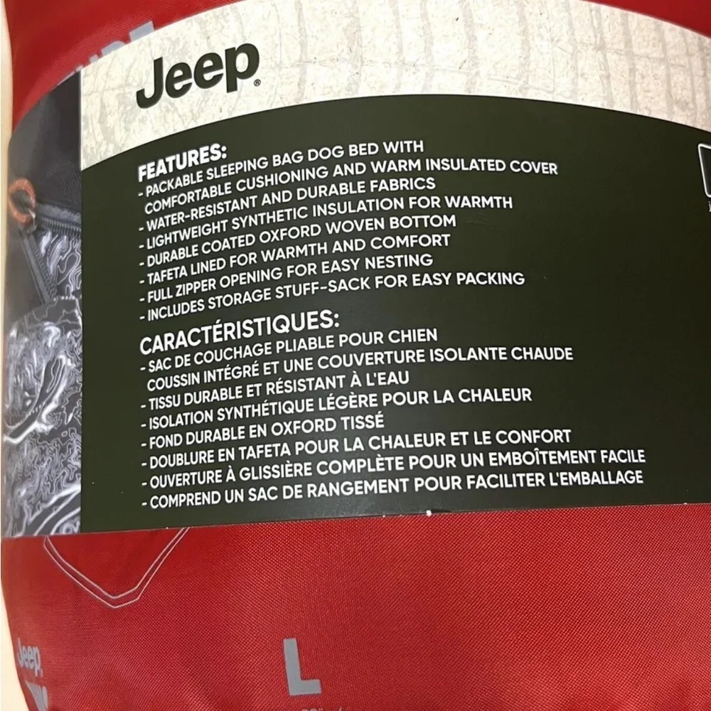 New Jeep Venture Dog Bed for Camping and Travel Large